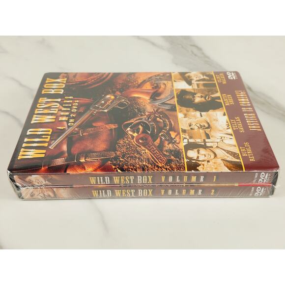 Movie Wild West Box New Sealed 2 Dvd's 4 Movies Pancho Villa Burt Reynolds - Picture 11 of 11